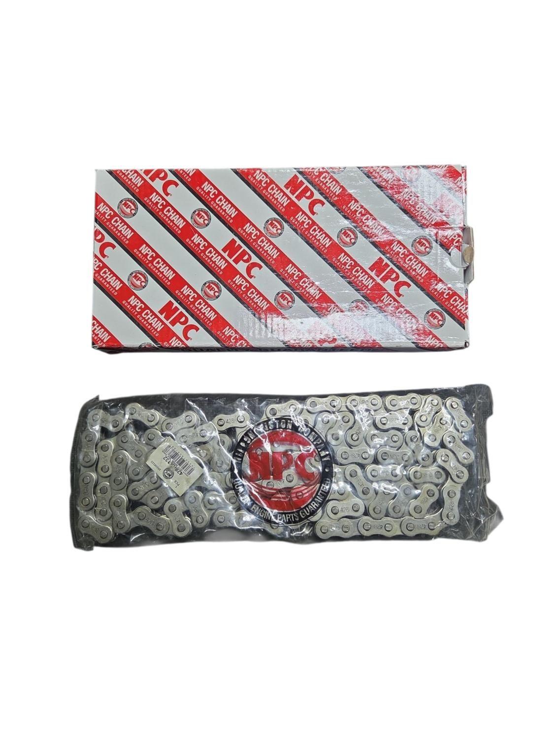 Cadena Reforzada Para Moto 428 X 132 C/ Seguro Japonesa-0
