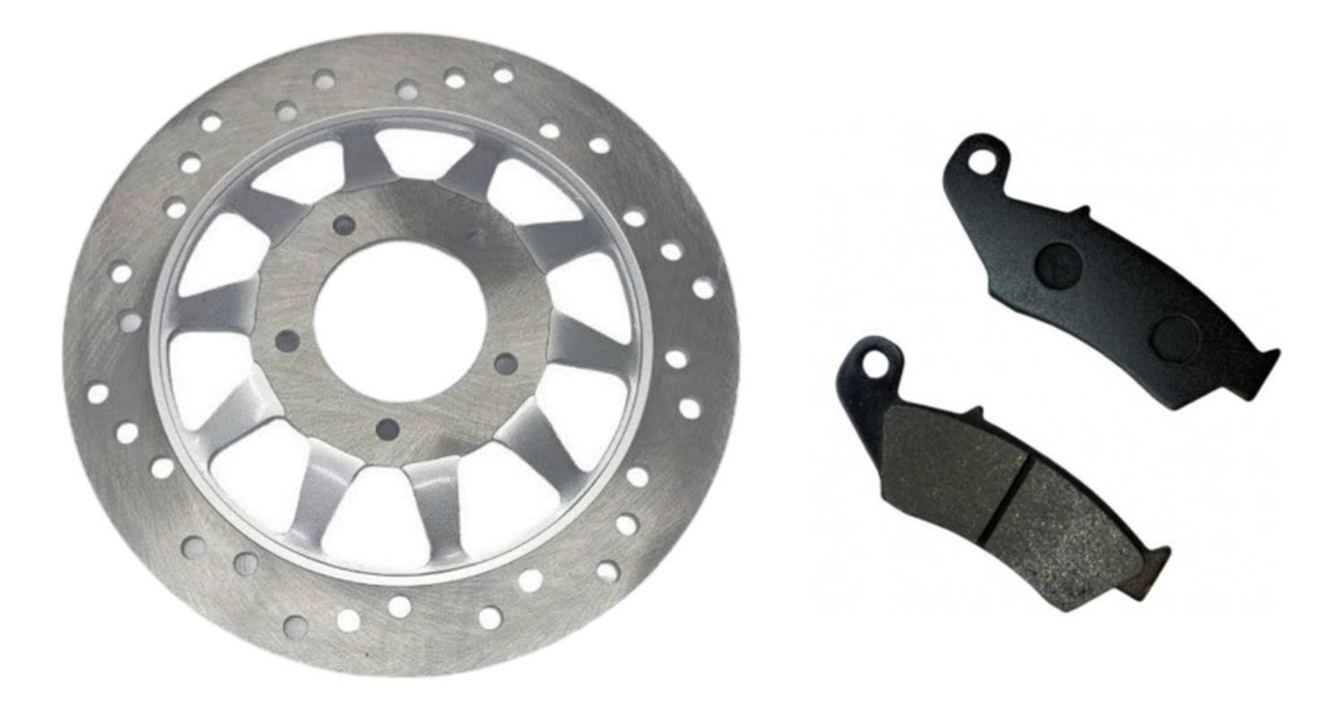 Disco + Pastillas De Freno Honda Xr 125 - 150 - 190l Japones-0