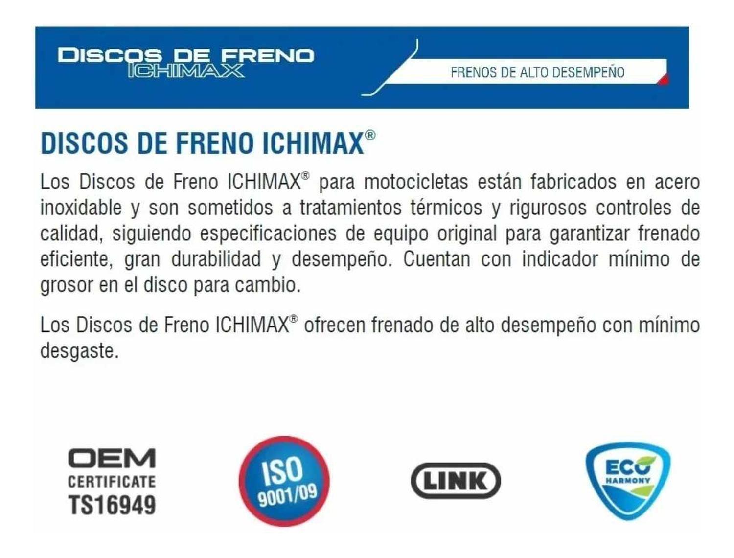 Disco + Pastillas De Freno Honda Xr 125 - 150 - 190l Japones-1
