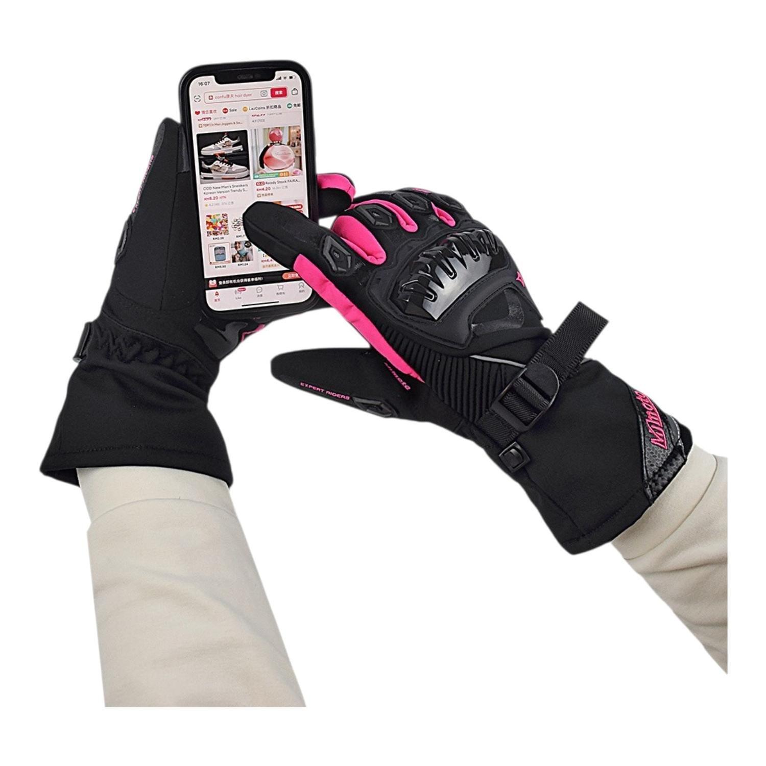 Guantes Invierno Para Moto Mujer Impermeable Xs Touch-2