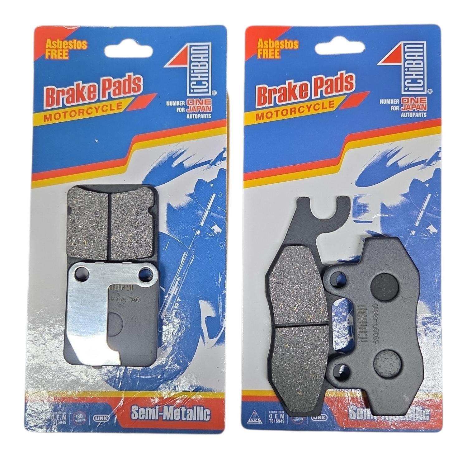 Pastilla Freno Delanteras + Traseras Moto Kawasaki Klx 150-2