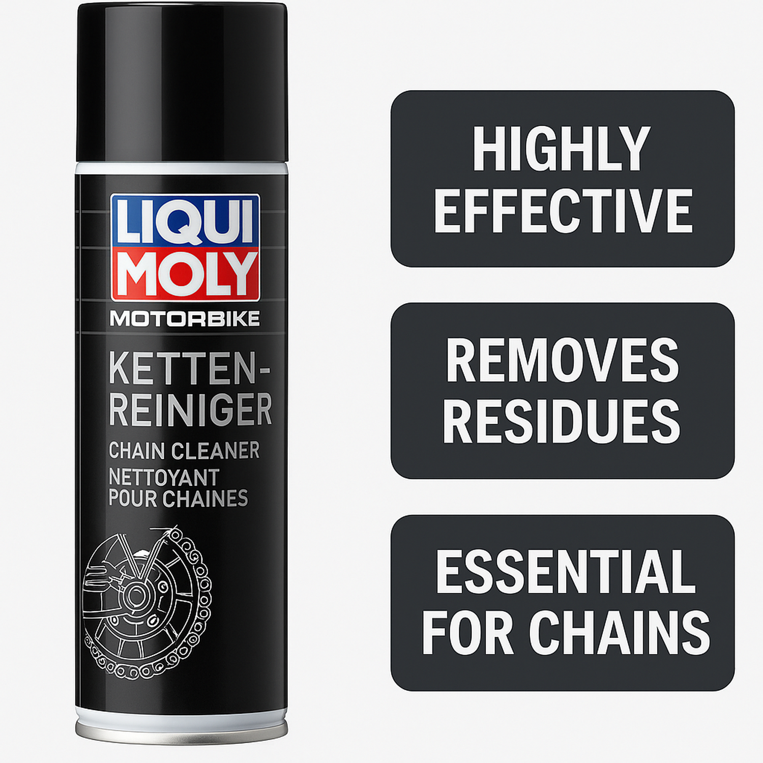 Limpiador / Desengrasante Cadena Moto Z/x/oring Liqui Moly-2