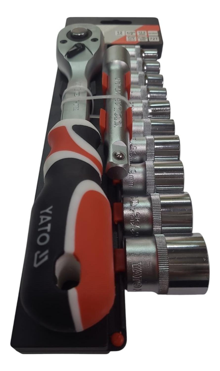 Juego De Dados Con Chicharra 1/2 12pzas Yato Yt-38821-2