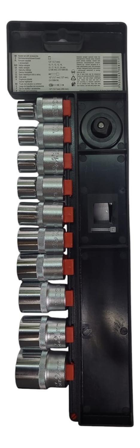 Juego De Dados Con Chicharra 1/2 12pzas Yato Yt-38821-3