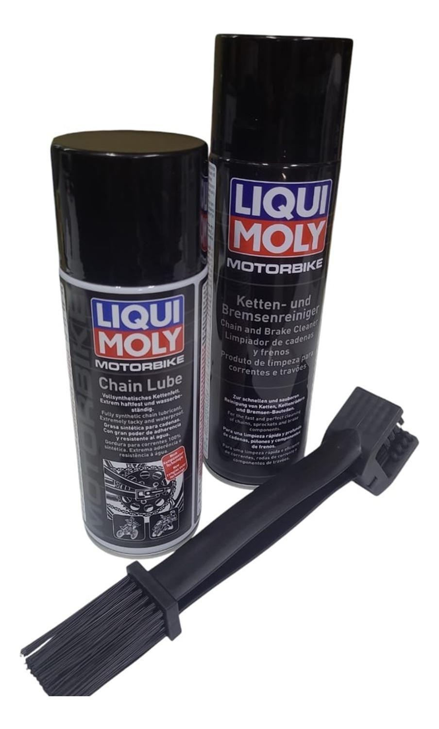 Kit de Lubricante + Cepillo + Limpiador para Cadena de Motos Liqui Moly-0