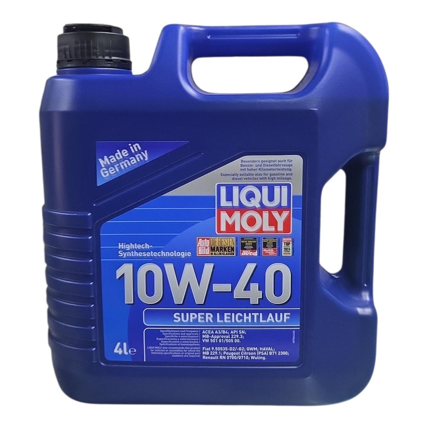 Aceite de Motor 10W 40 Sintetico Liqui Moly Leichtlauf 4lts-0