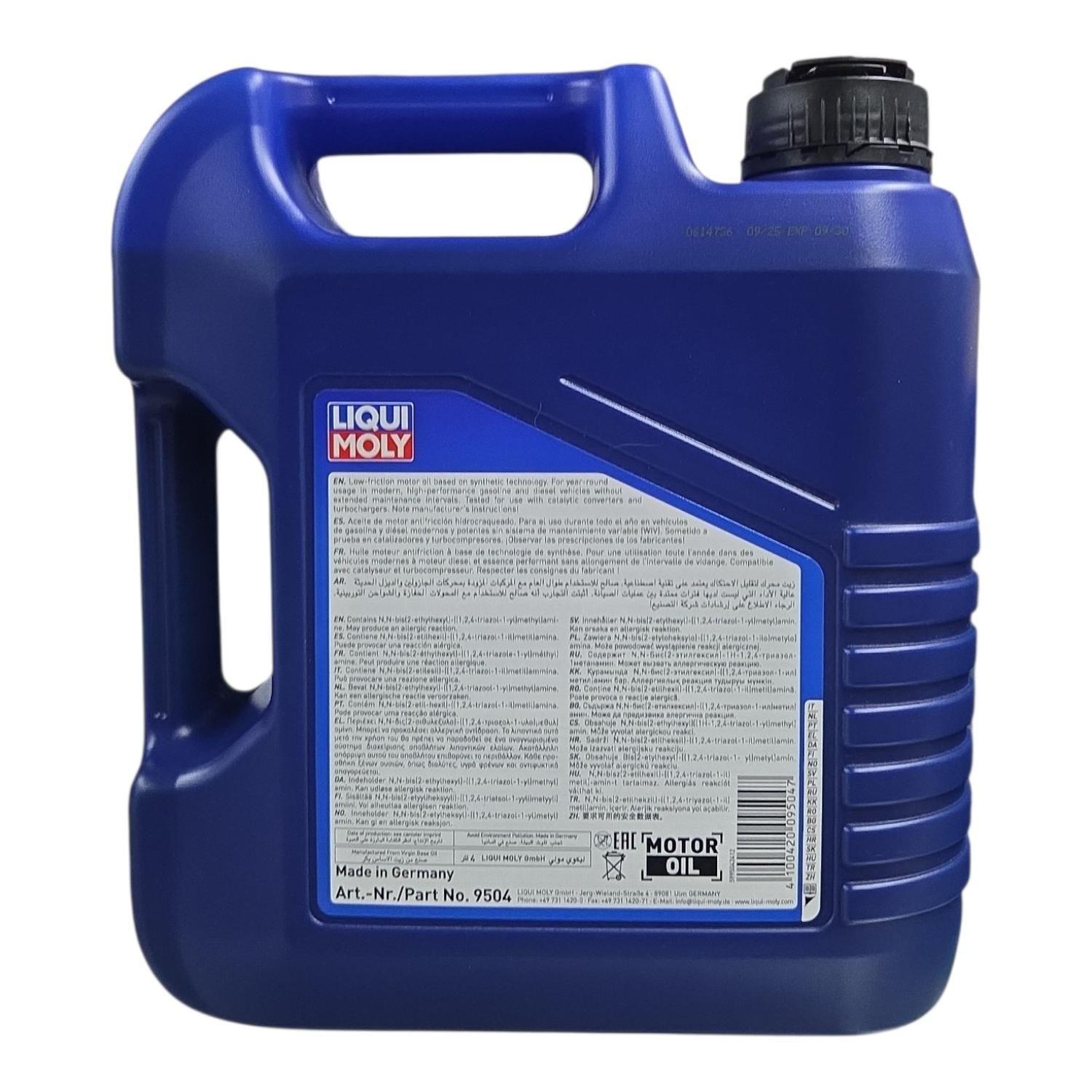 Aceite de Motor 10W 40 Sintetico Liqui Moly Leichtlauf 4lts-3