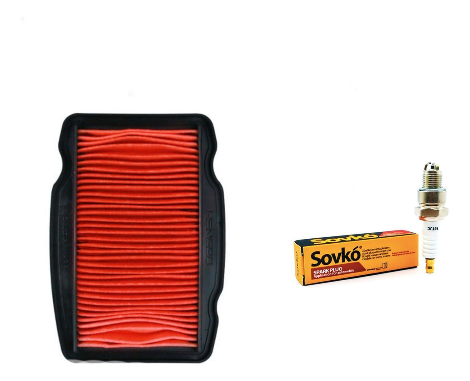 Kit Mantencion Moto Honda Cb 190r V1 - V2 (filtro + Bujia)-0