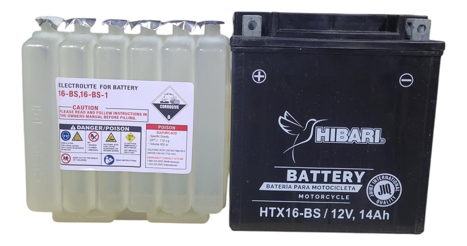 Bateria De Moto Htx16 / Btx16 / Ytx 16 Japonesa-1