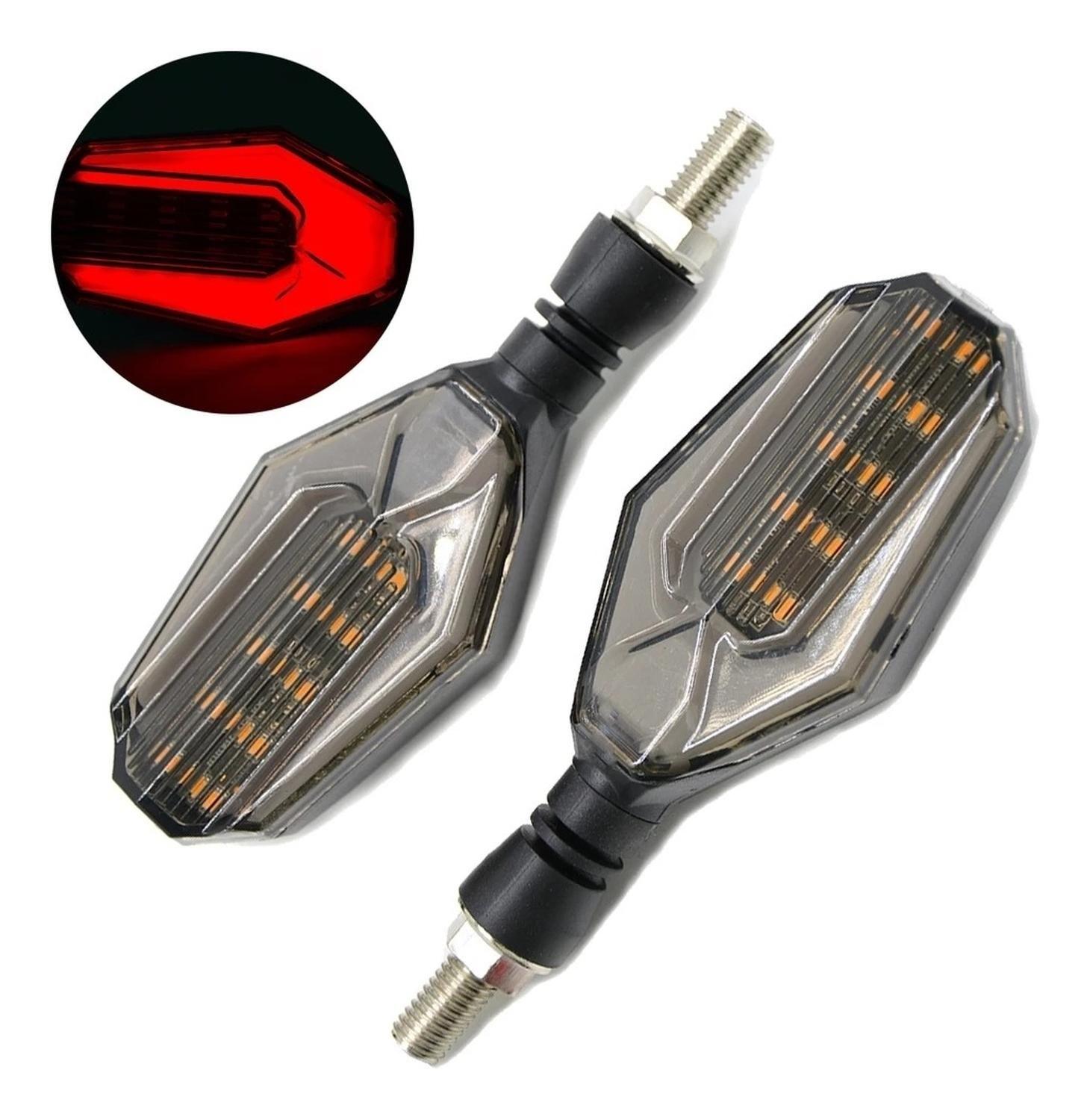 Intermitentes Led Para Moto Con Luz De Posición-0
