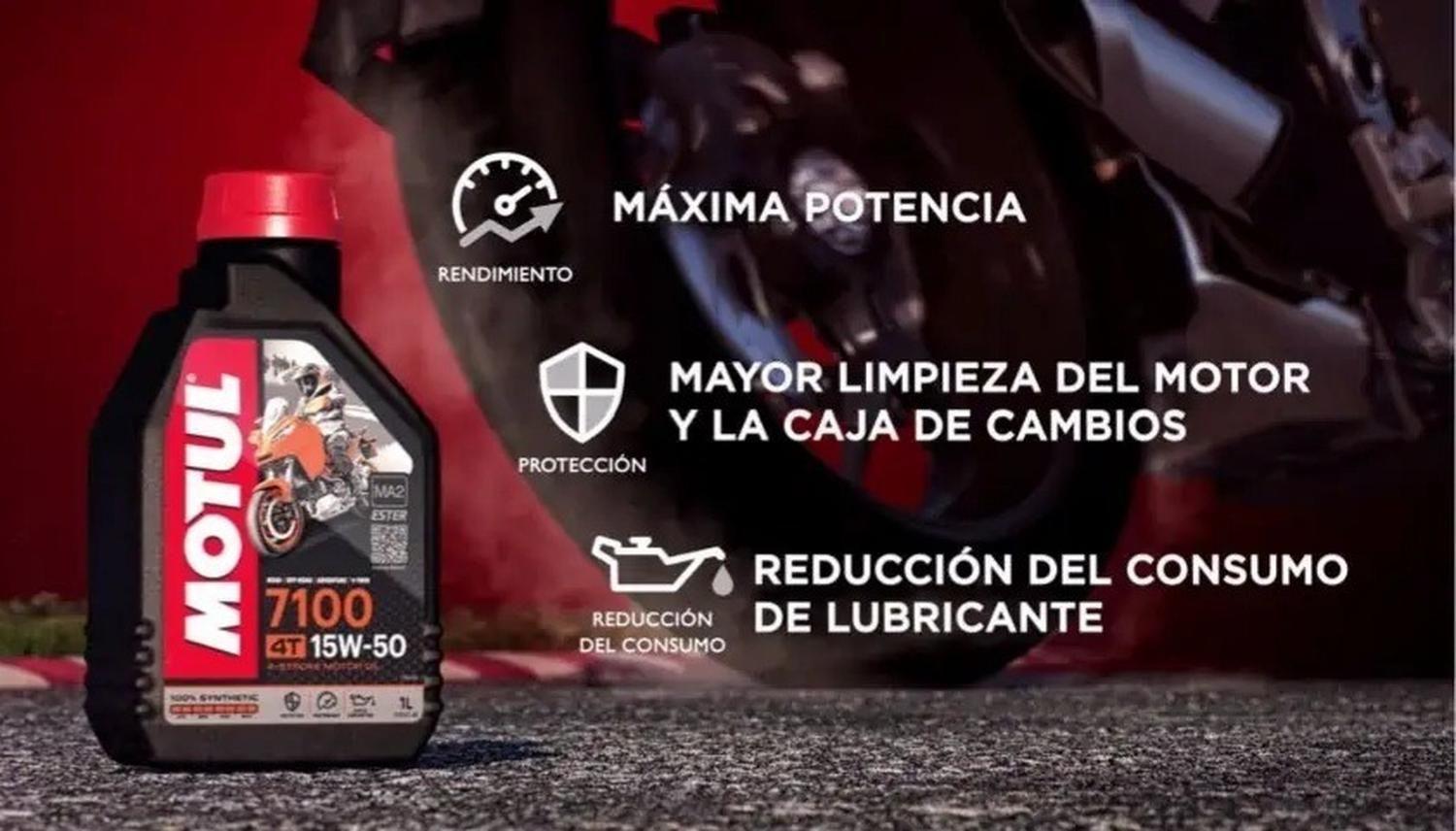 Aceite Moto Y Cuatriciclo Motul 15w 50 7100 Full Sintetico-2