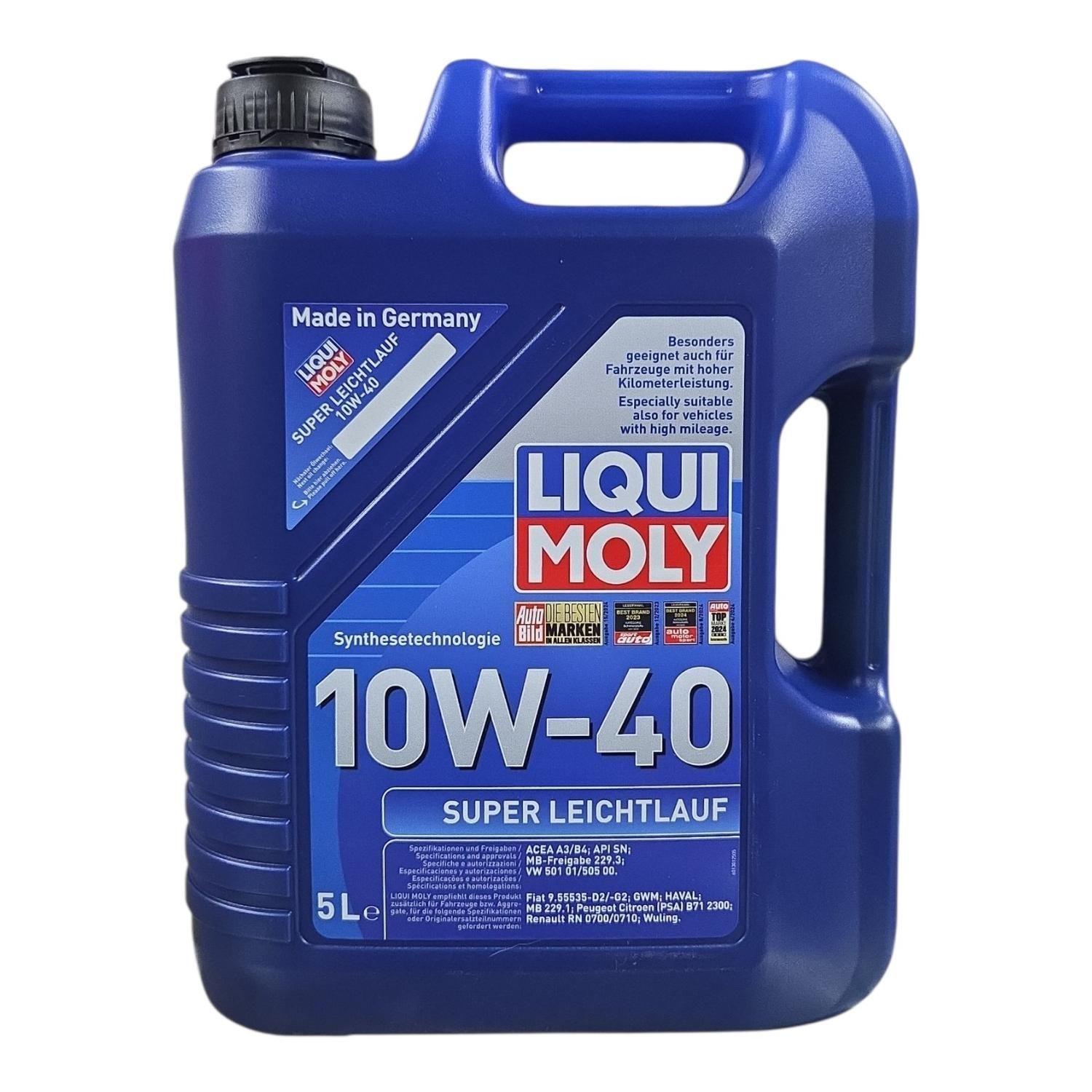 Aceite de Motor 10W 40 Sintetico Liqui Moly Leichtlauf 5lts-0