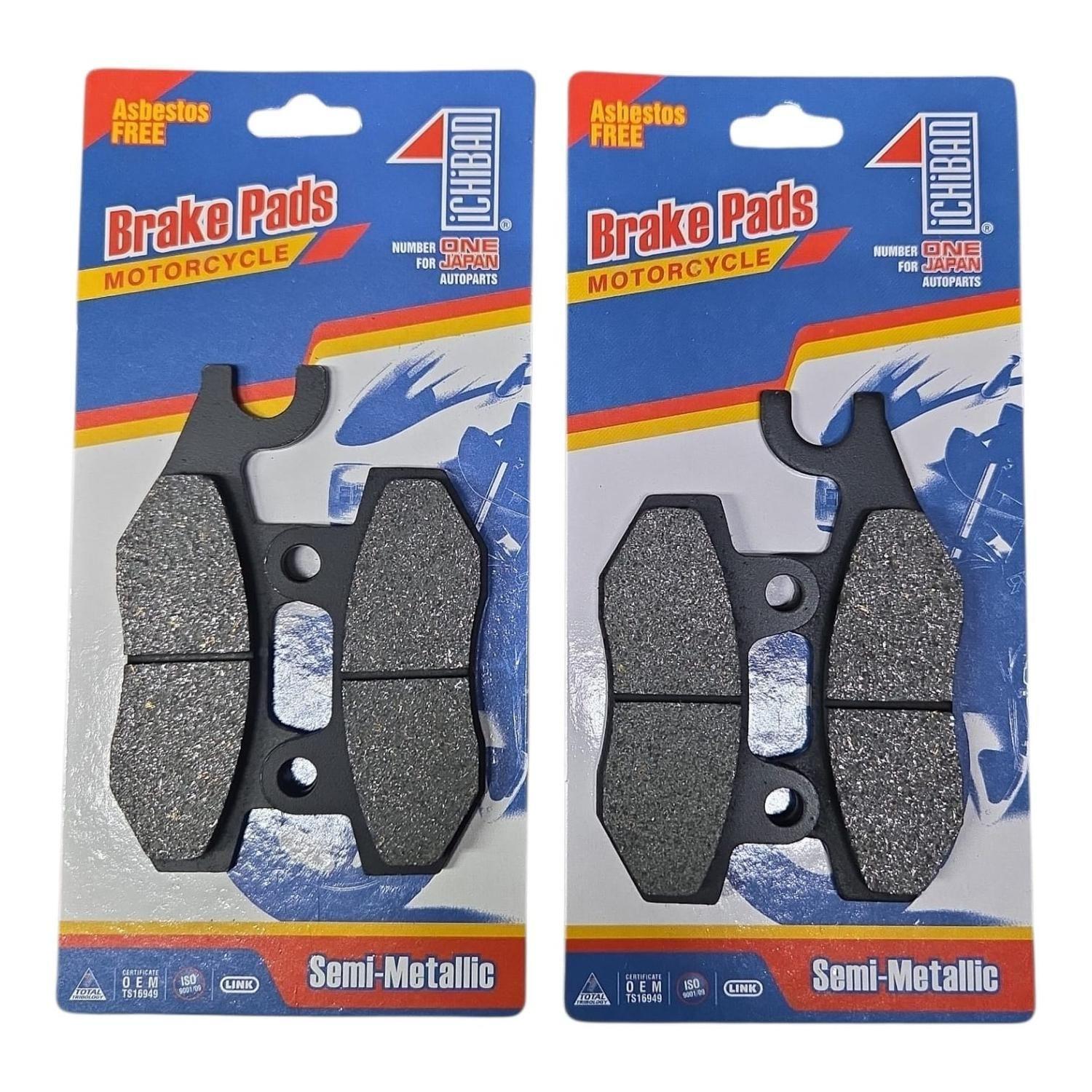 Pastillas Freno Delanteras Y Traseras Moto Kawasaki Klr 650-0
