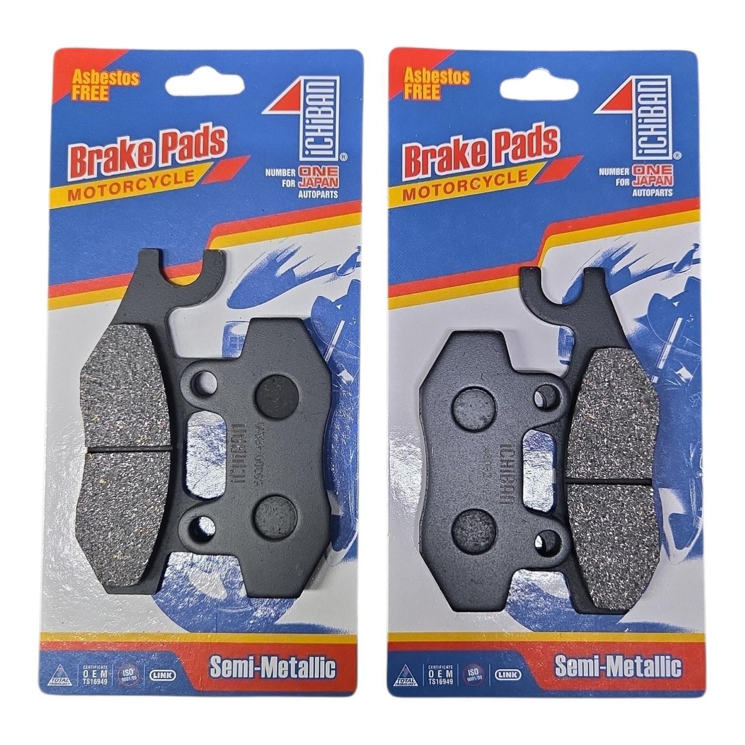 Pastillas Freno Delanteras Y Traseras Moto Kawasaki Klr 650-2