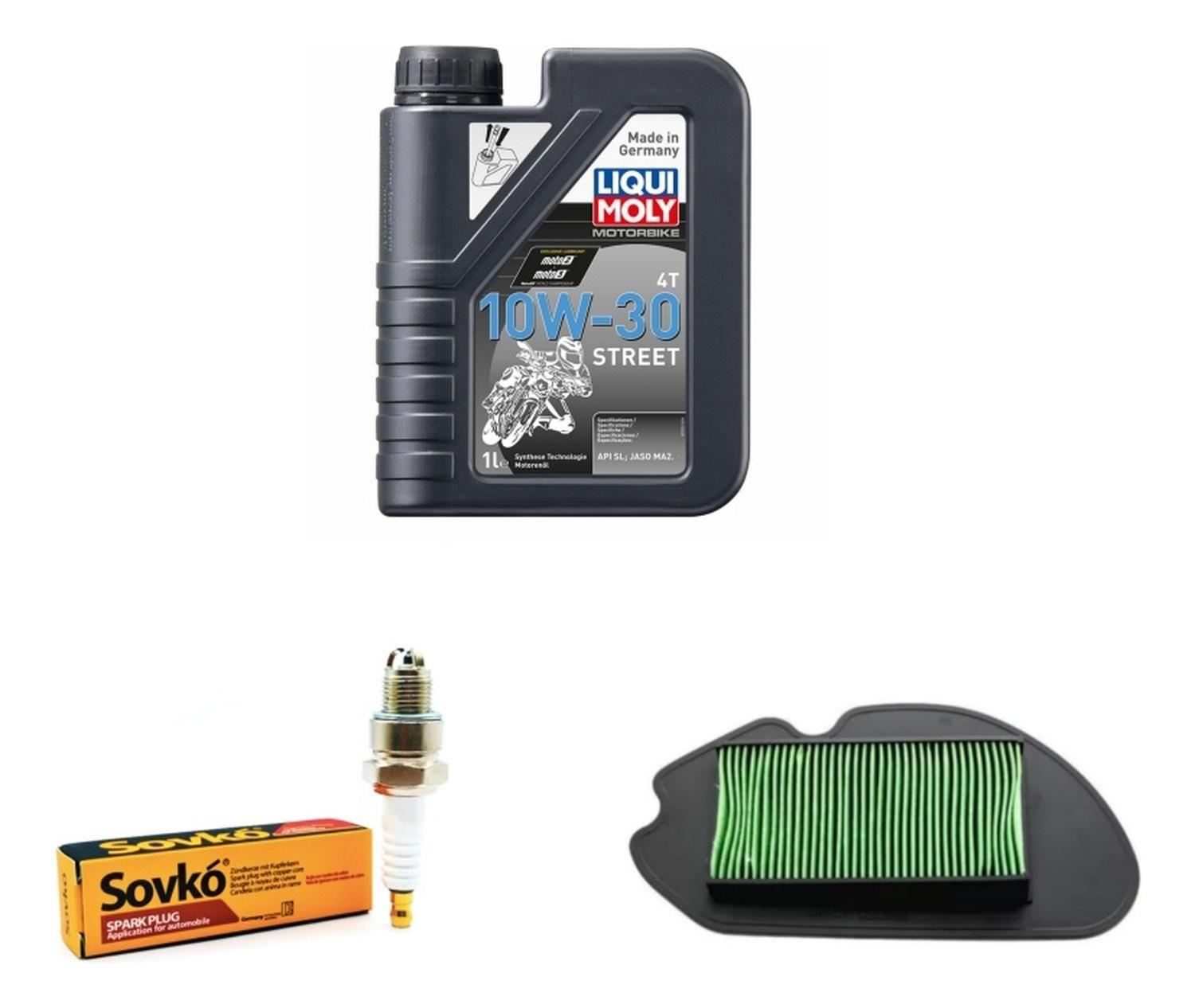 Kit Mantencion Honda Navi 110 / Aceite + Filtro + Bujia-0