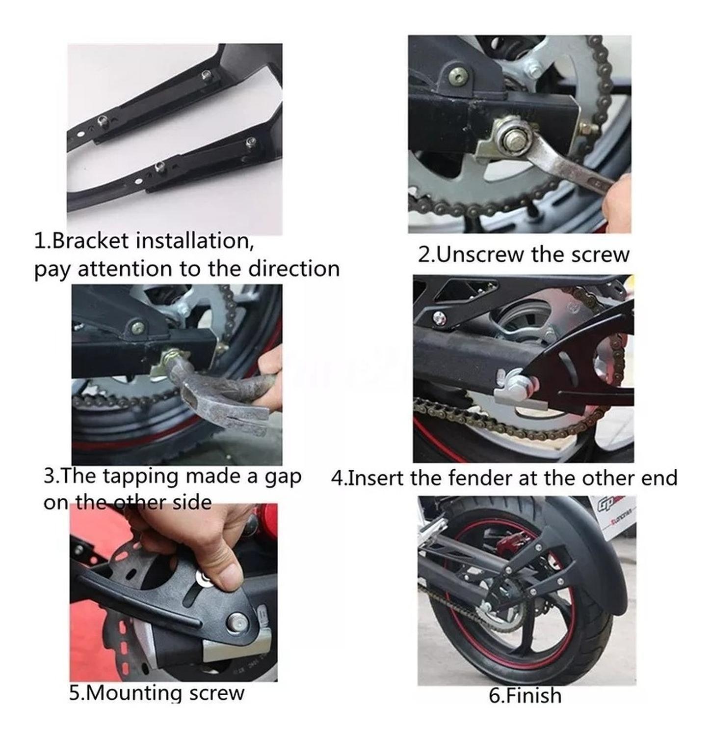 Tapabarro Trasero Moto Yamaha Fz16 / Fzn 150 2.0-2