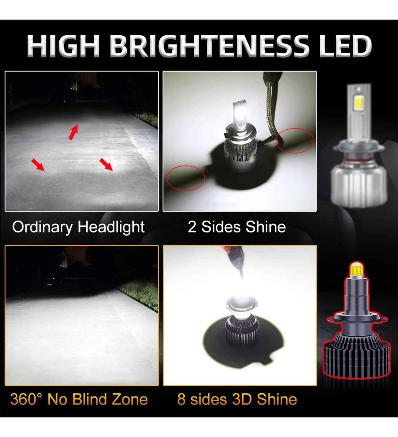 Ampolleta Led 360° Hyosung Gtr 250-650 Alta Y Baja / 50000lm-2