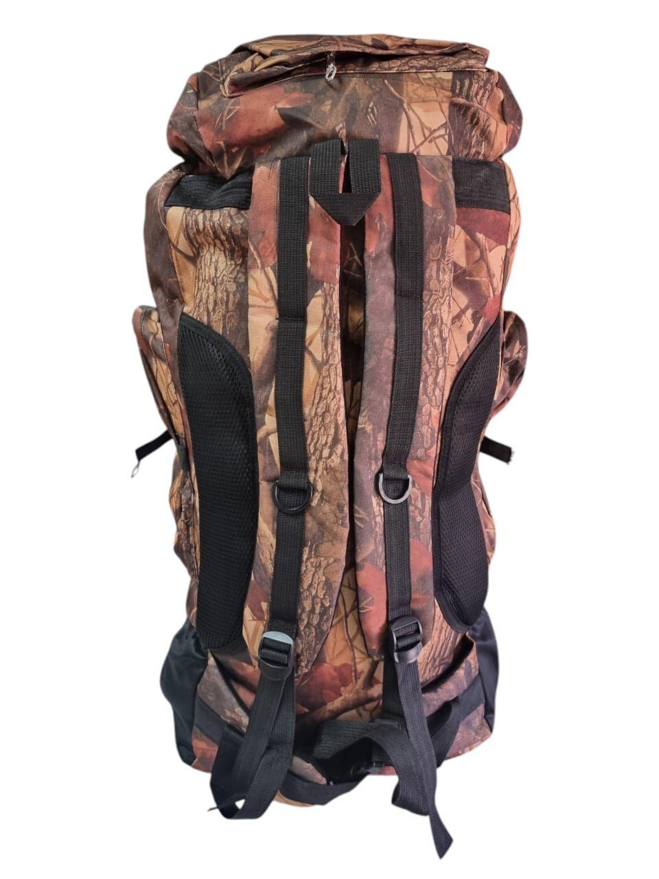MOCHILA DE CAMPING CAMUFLADA MARRÓN 90LT 80x45x35 -3