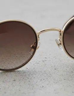 Gafas de sol unisex Fanél redondo clasico UV400 Marco metalico-3
