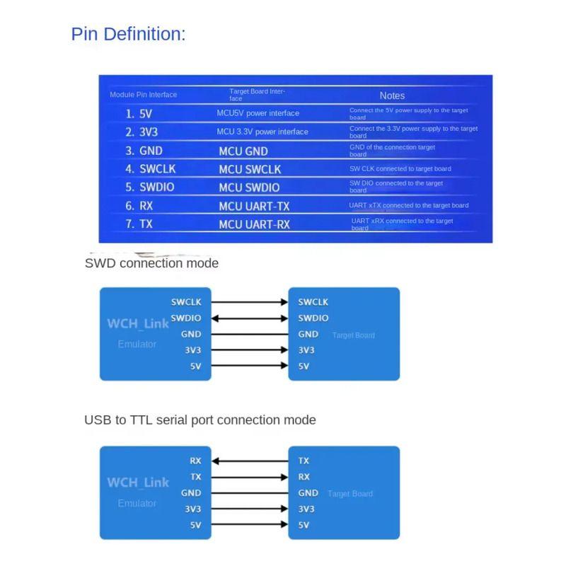 Programador Depurador Wch-link Swd Risc-v Arm Usb-1