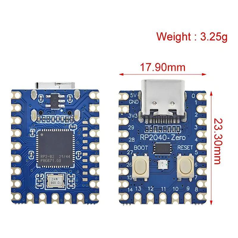Placa De Desarrollo Python Rp2040 Zero Para Raspberry Pi Pico-2