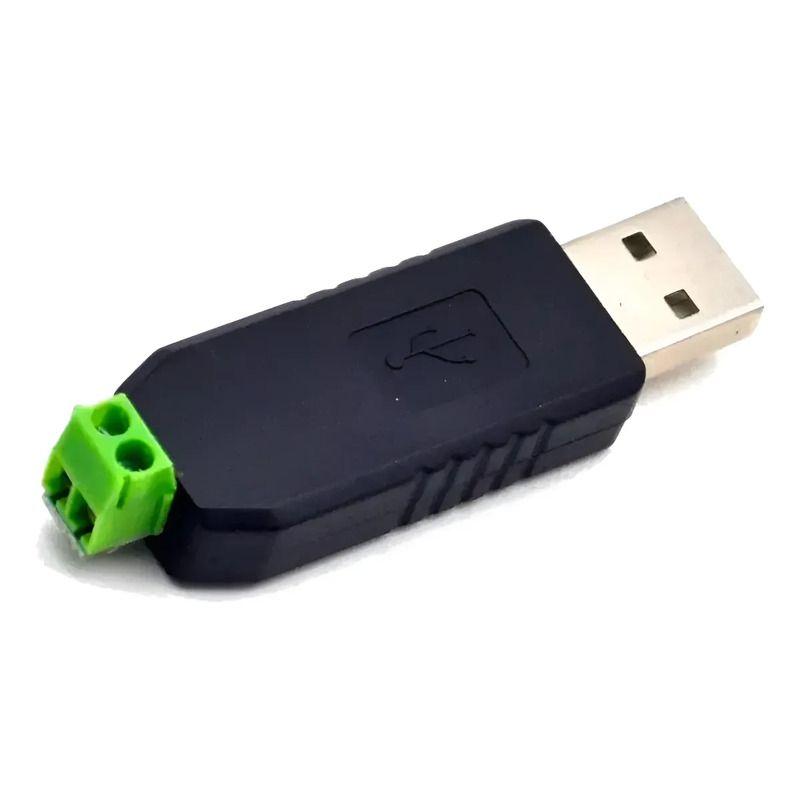 Convertidor Usb A Rs485 Adaptador Usb A Rs485 1.2 Kms Acceso Color Negro-2