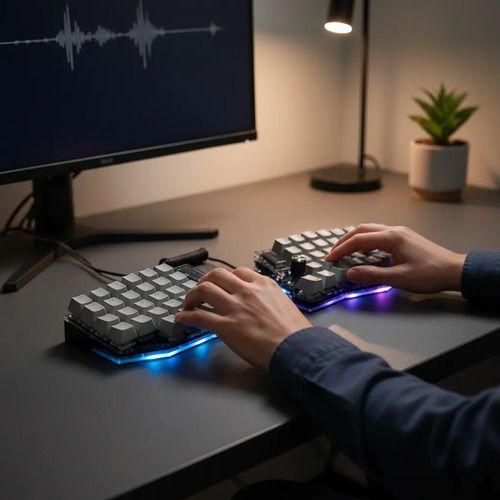 Teclado Mecánico Dividido Sofle Rgb Mx Hotswap Full Split - Switch Black-4