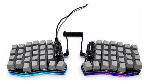 Teclado Mecánico Dividido Sofle Rgb Mx Hotswap Full Split - Switch Black-5