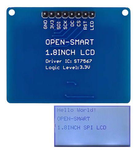 Modulo Lcd Retroiluminado 1,8' 128x64 Spi Open Smart-1