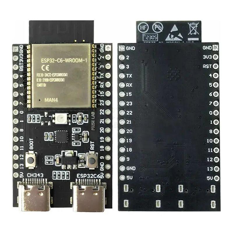 Placa Devkit C-1-n8 Esp32-c6-2