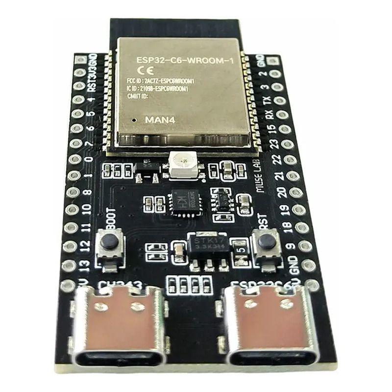 Placa Devkit C-1-n8 Esp32-c6-3
