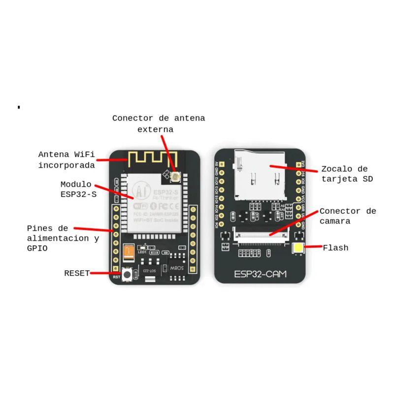 Nodemcu Esp32 Cam Camara Modulo Wifi Bluetooth - Arduino Esp-2