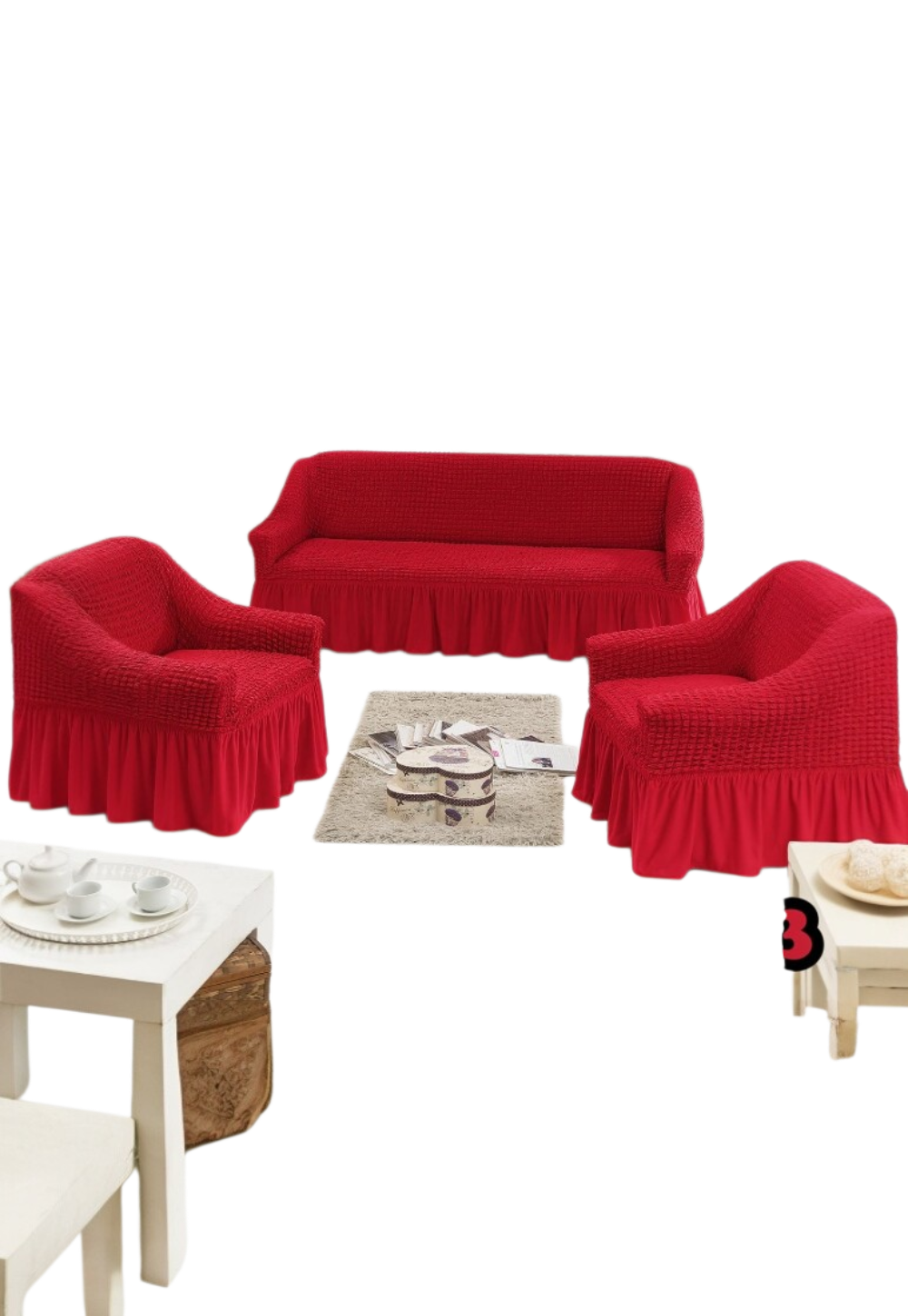 Cubre Sillón Turca Juego Elásticas 311-0