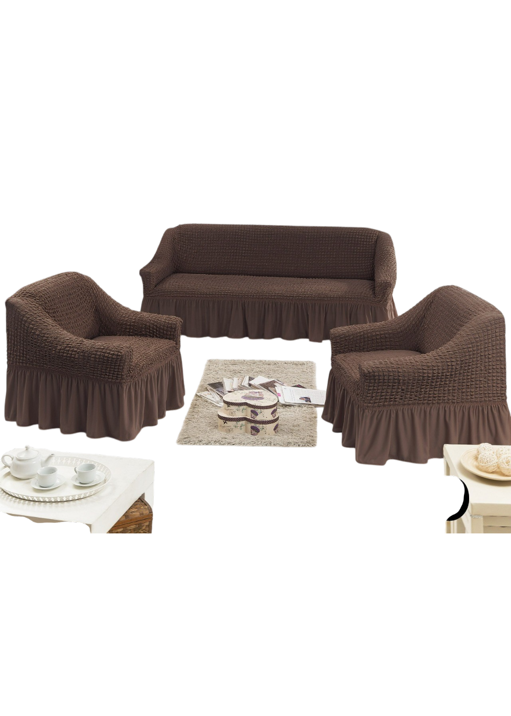Cubre Sillón Turca Juego Elásticas 311-0