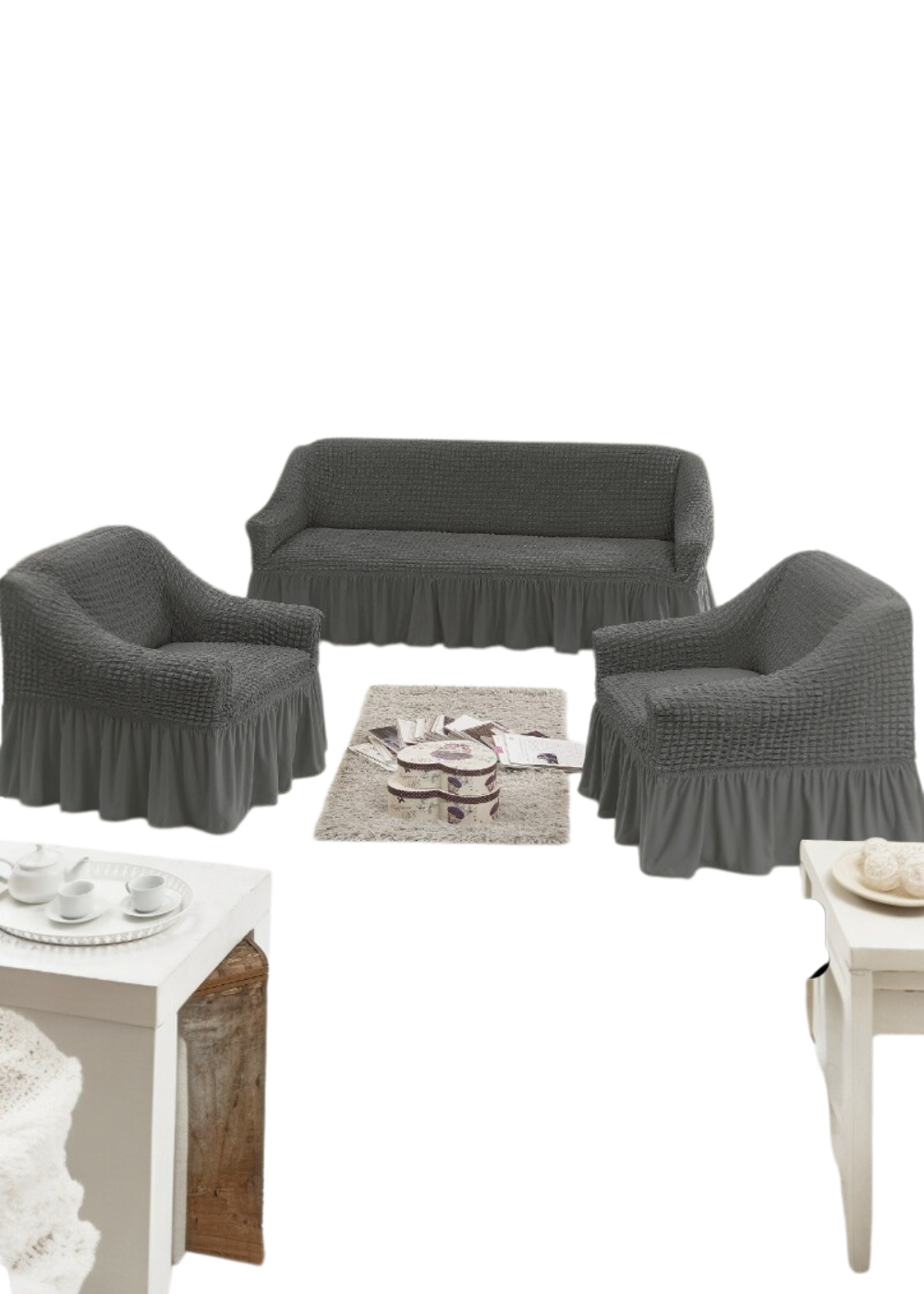 Cubre Sillón Turca Juego Elásticas 311-0