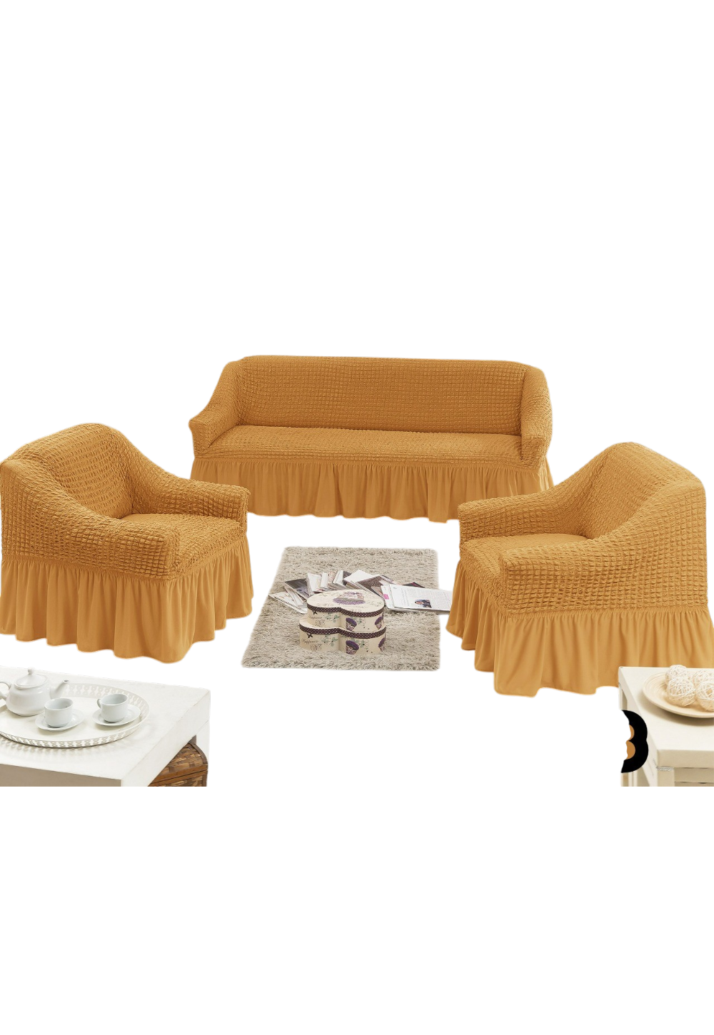 Cubre Sillón Turca Juego Elásticas 311-0