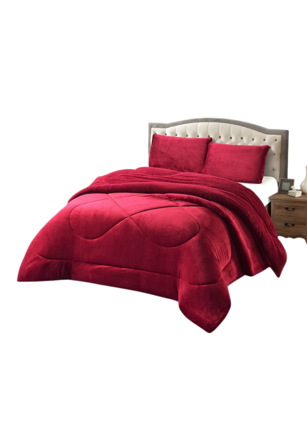 Cobertores plush con chiporro de invierno King-0
