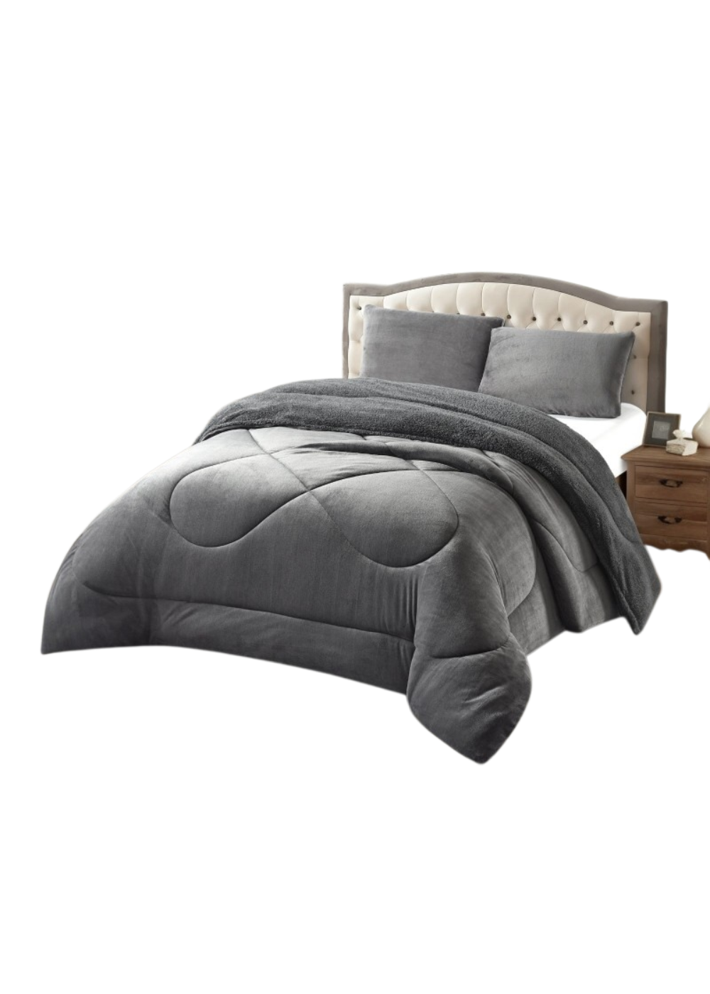 Cobertores plush con chiporro de invierno King-0