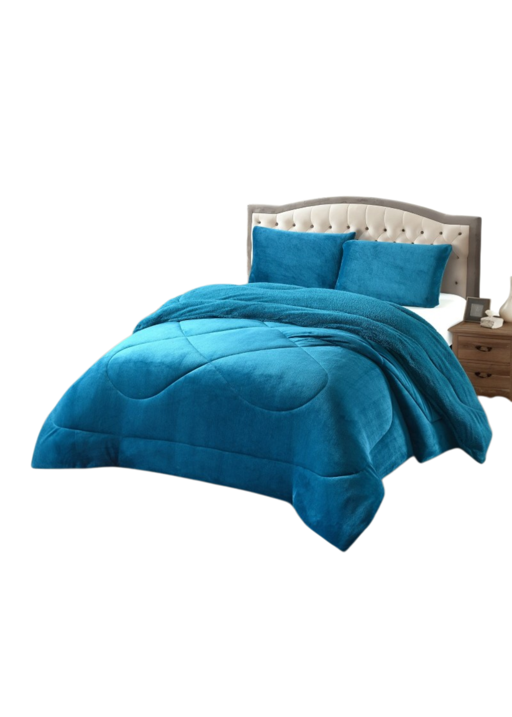 Cobertores plush con chiporro de invierno King-0