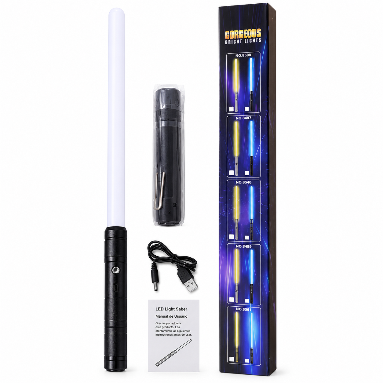 Sable de luz Led con sonido estilo Star Wars 78 cms-2