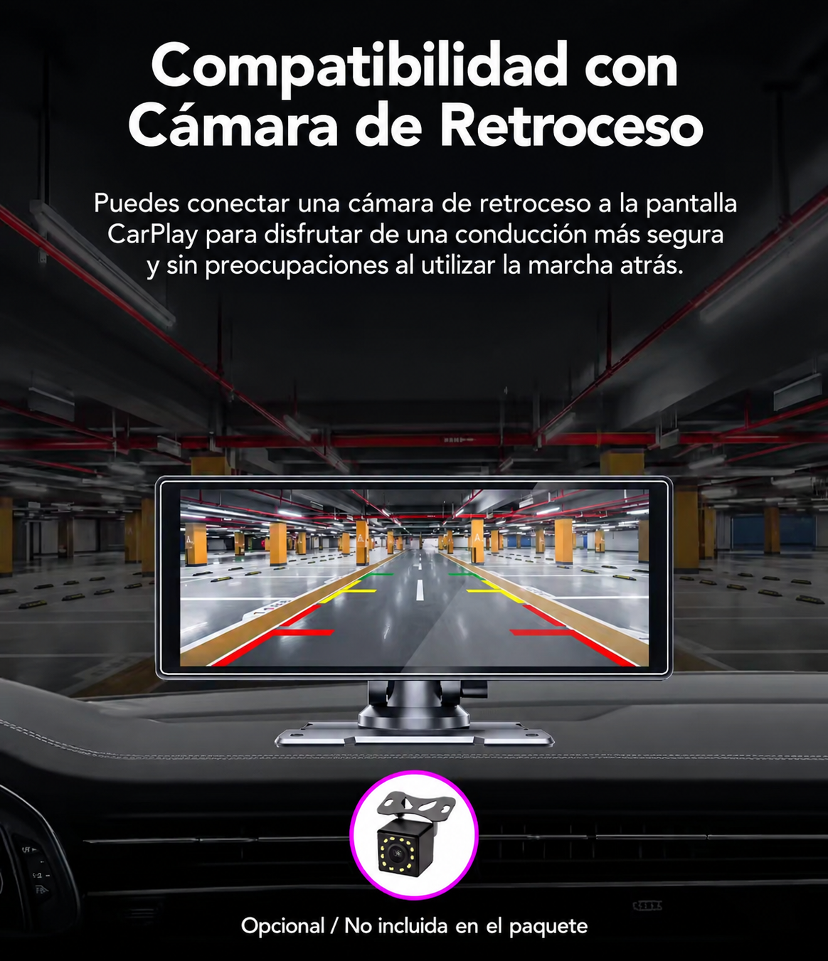 Pantalla Carplay Android Auto 10 26 tactil inalambrica-4