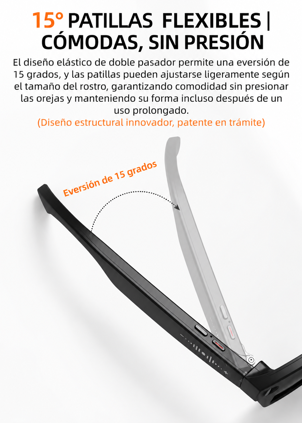 Lentes inteligentes 13MP con estuche cargador Video Fotos Traduccion Wifi-3