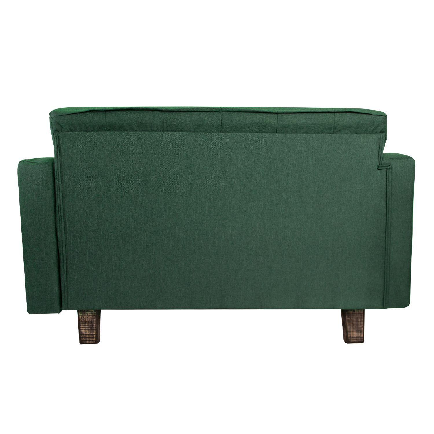 Sofá Cama Universitario Modular Lino Verde 137x80x60 cm-4