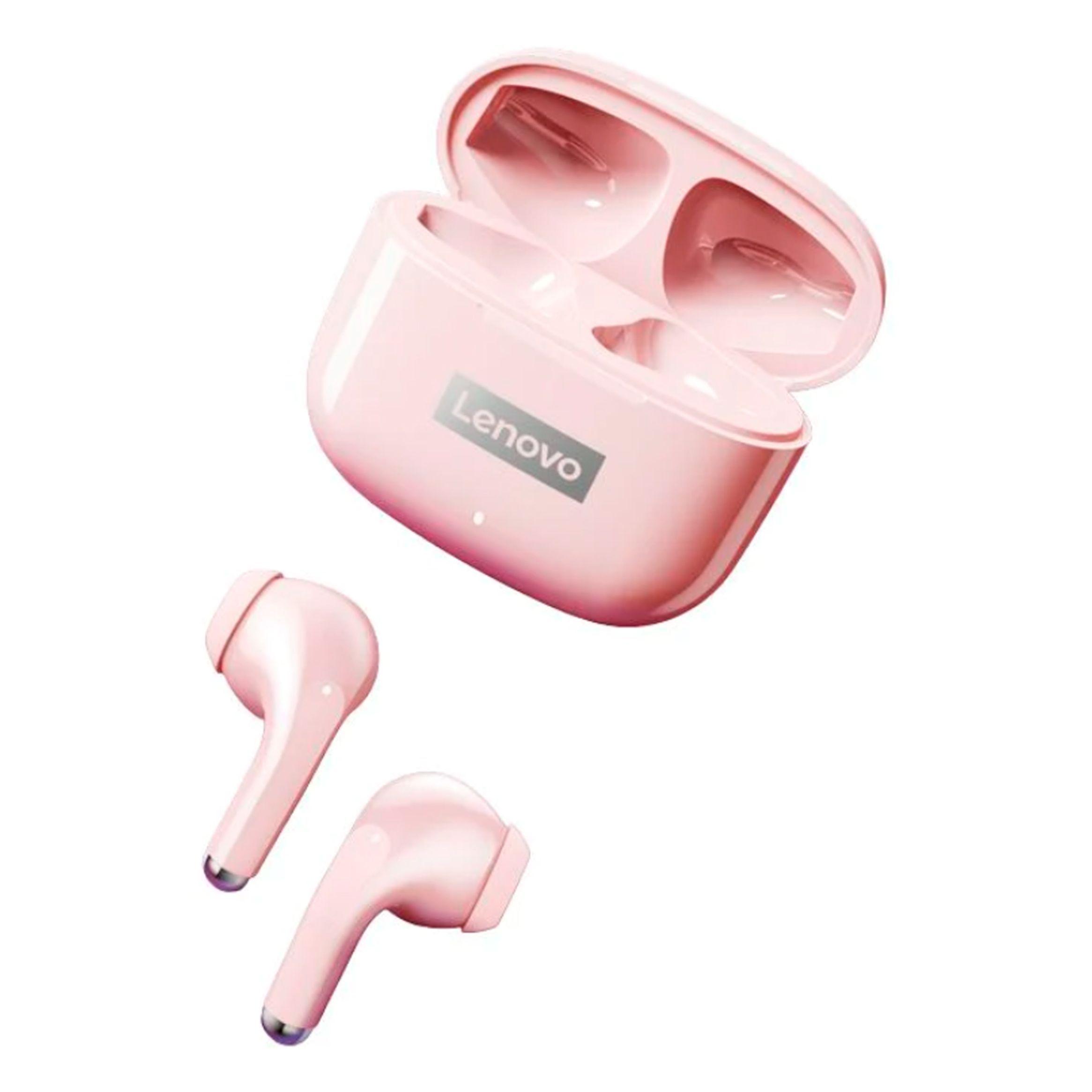 Audífonos Inalámbricos Lenovo LP40 Pro Rosa-1