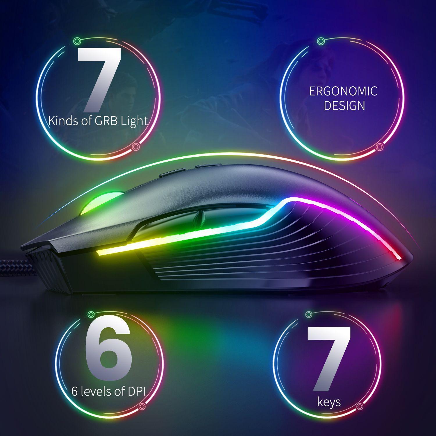 Mouse  Gamer Onikuma  Cw905 Black-5