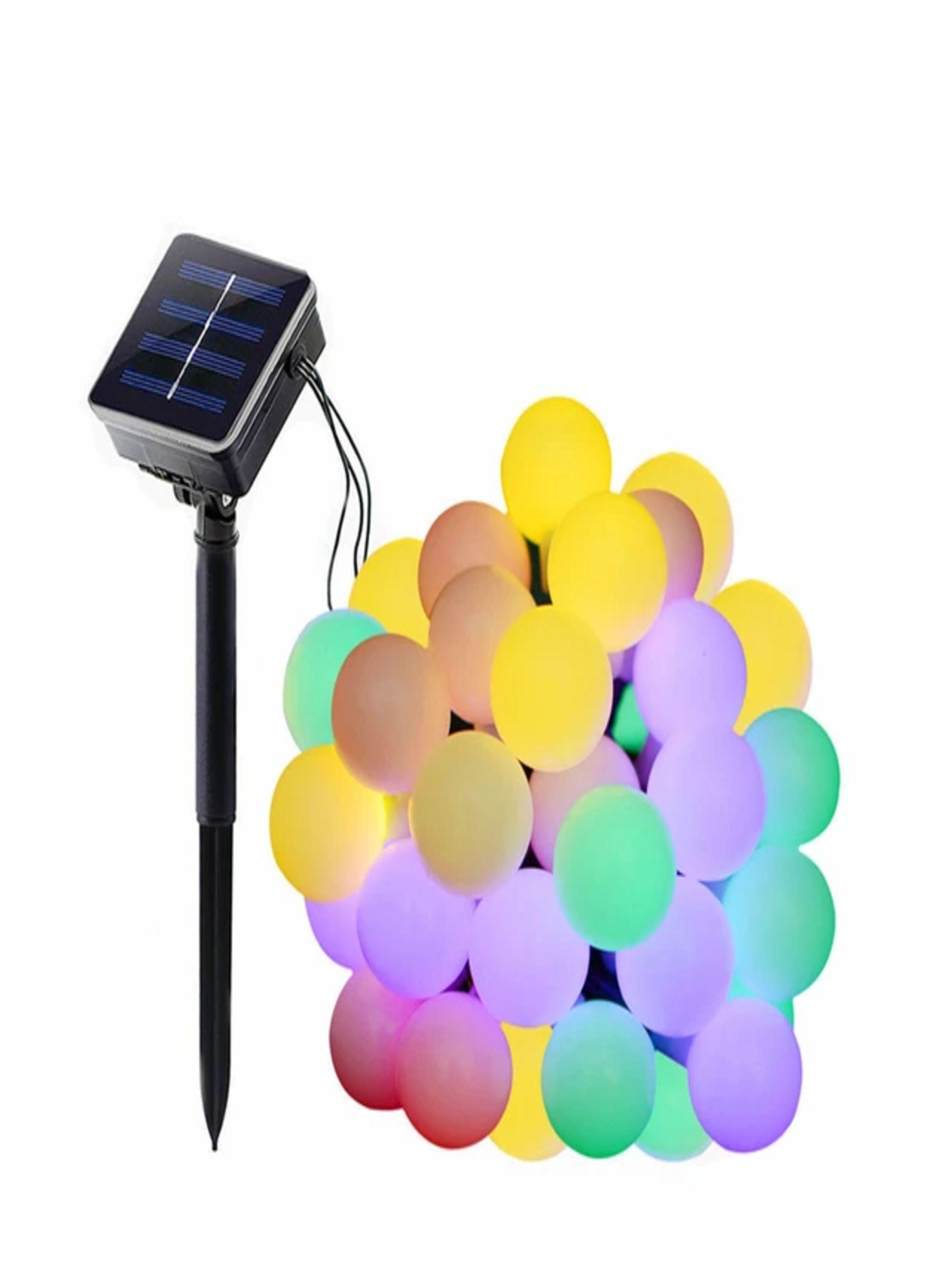 Guirnaldas LED solares de colores para Navidad-4