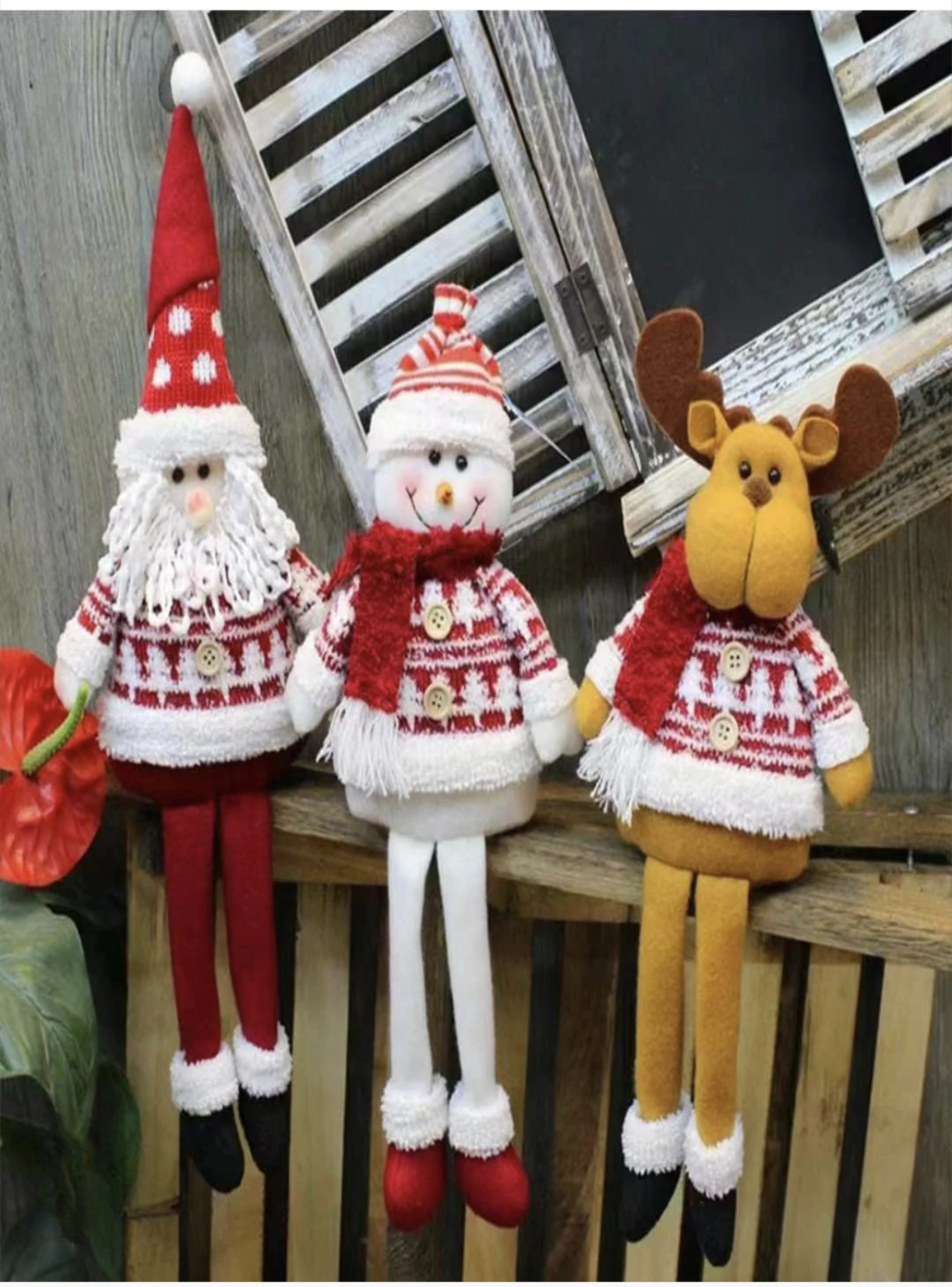 Muñeco Sentadito Muñeco de Nieve Navidad-3