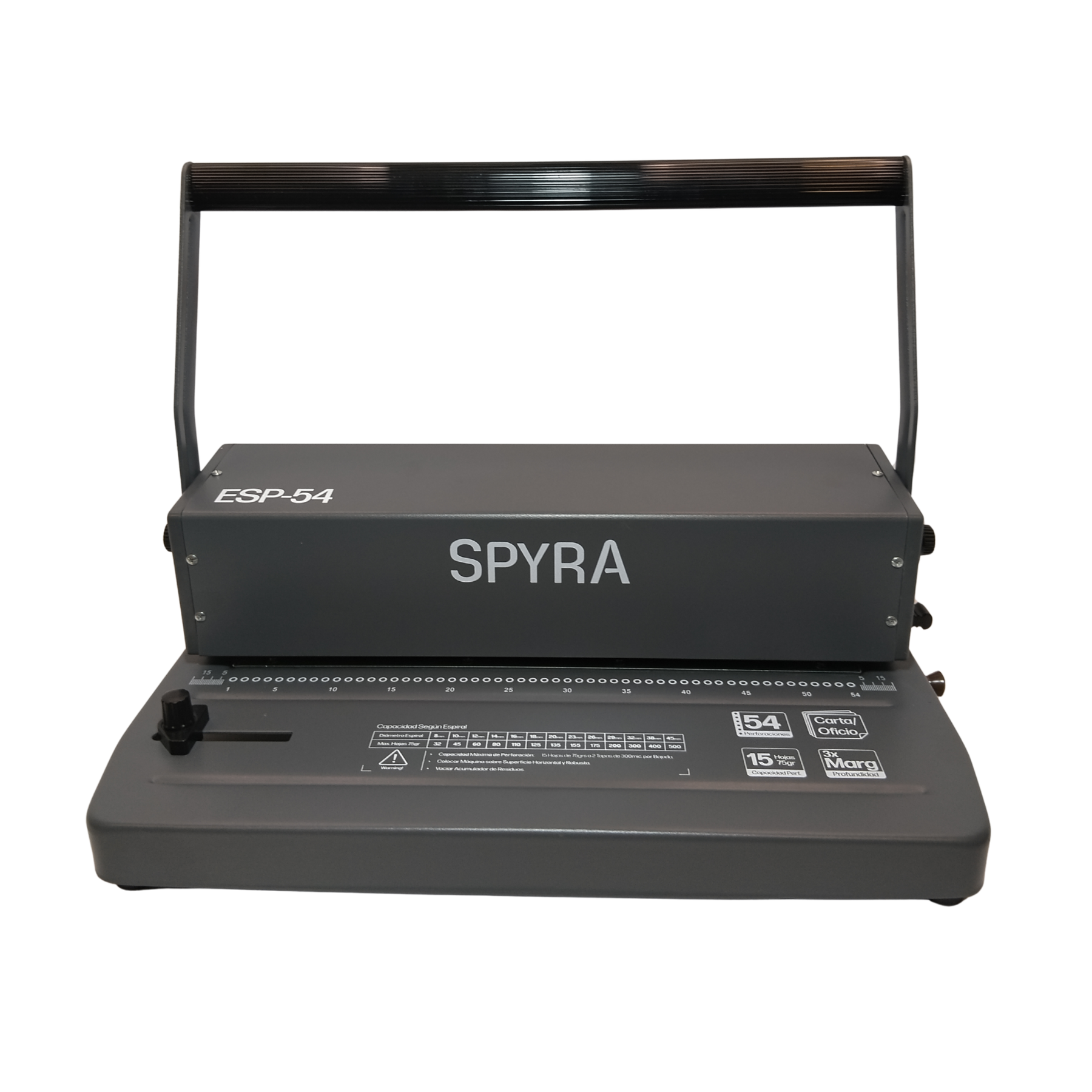 Anilladora perforadora Espiralera SPYRA ESP 54 GRIS-2