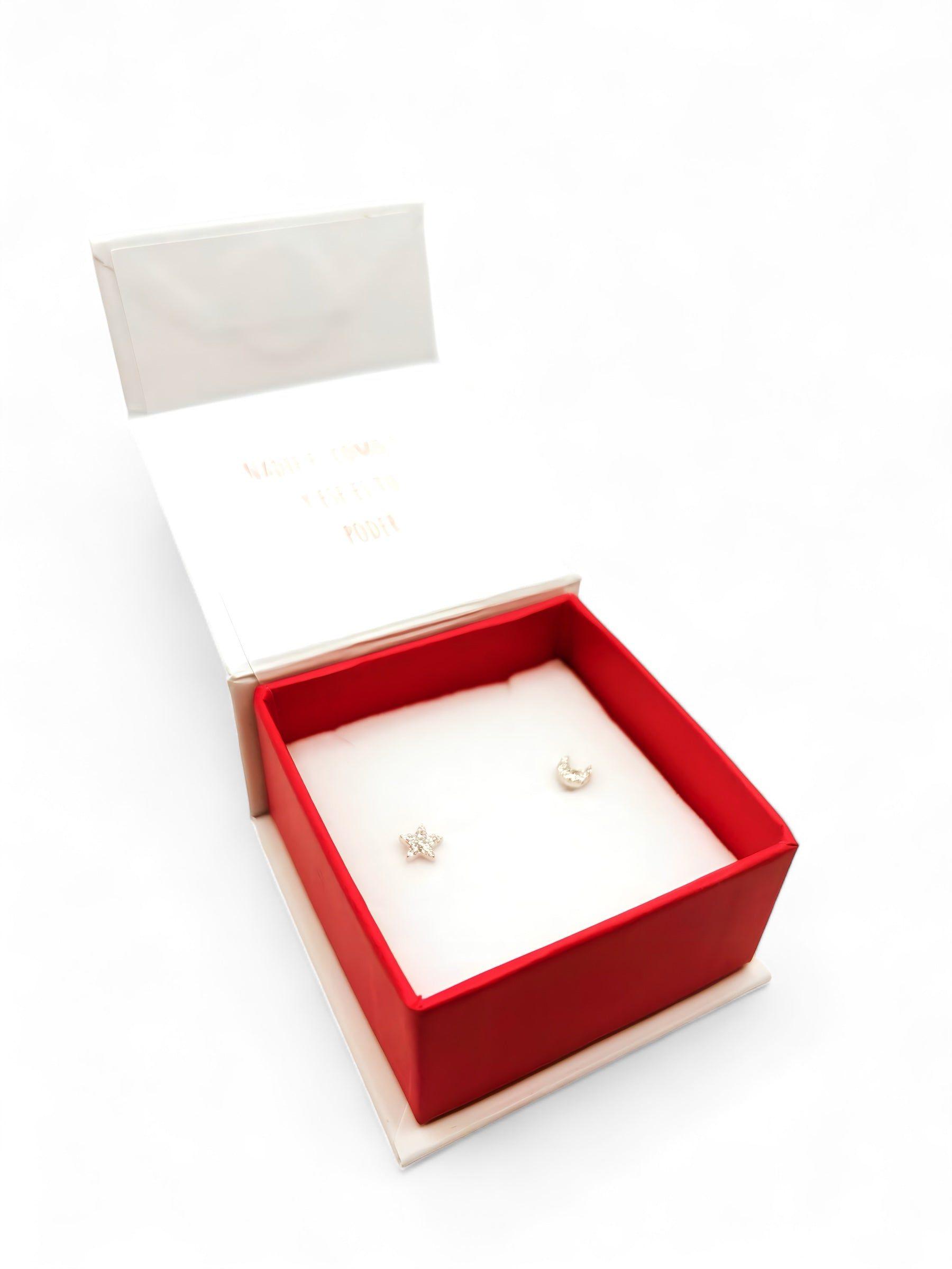 Aros de Luna y Estrella de Plata 925-3