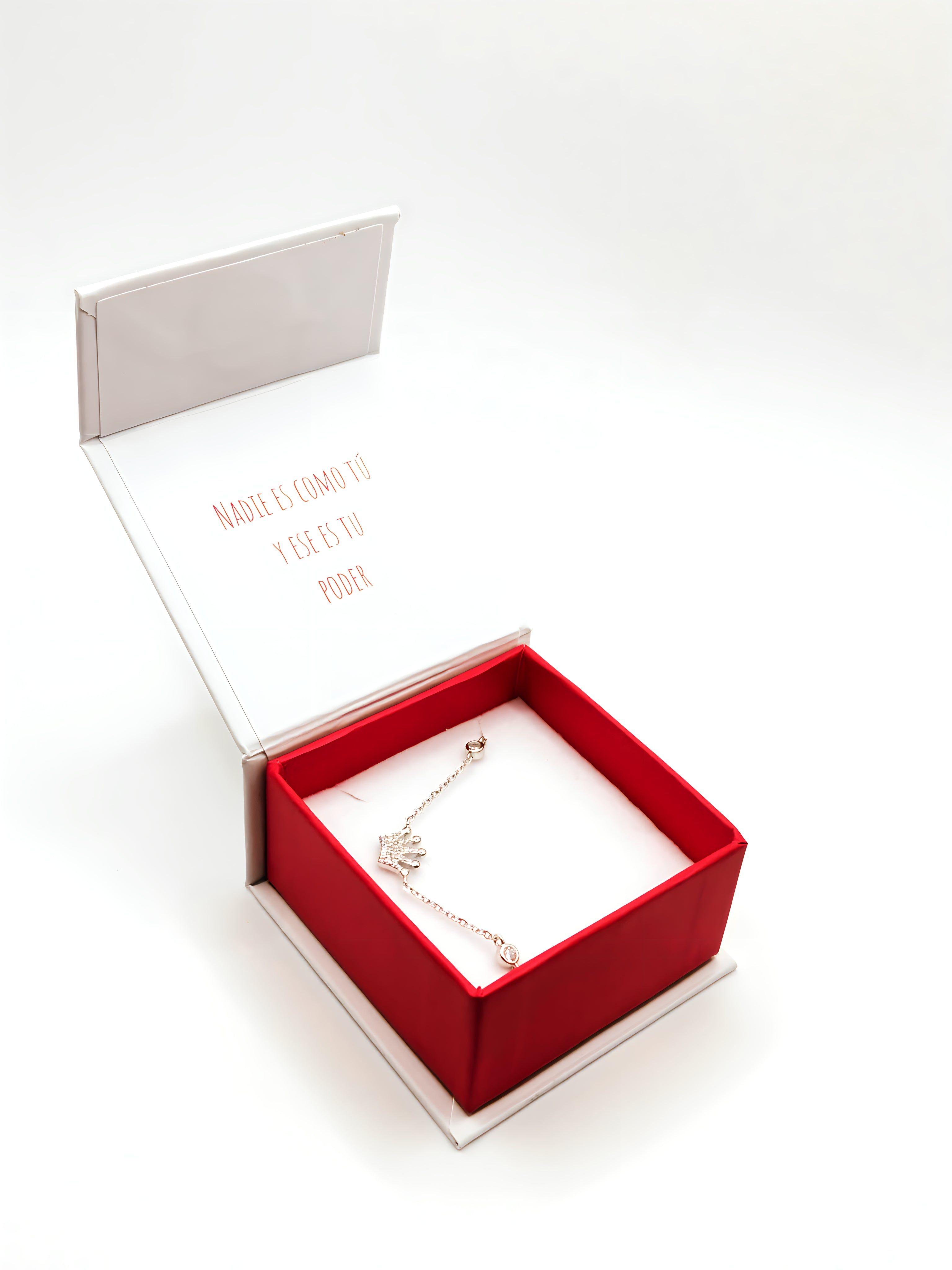 Pulsera con una Corona con Circones de Plata 925-3